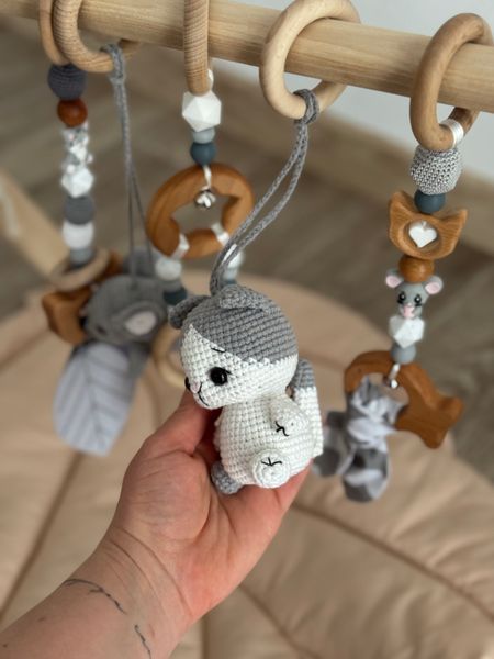 Іграшка-підвіска на стійку baby gym котик 0923 фото