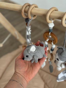 Іграшка-підвіска на стійку baby gym мишка 0924 фото