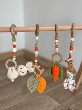 Тренажер Монтессорі, baby gym &laquo;Морквʼяні історії&raquo; 17 фото